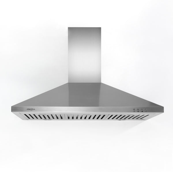 WPL436 36 in. Wall Mounted Pyramid Range Hood in Stainless Steel with LED lights