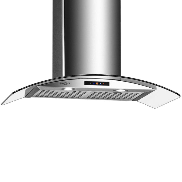 GCC436 36 in. Convertible Wall-Mounted Stainless Steel Range Hood with LED Lights