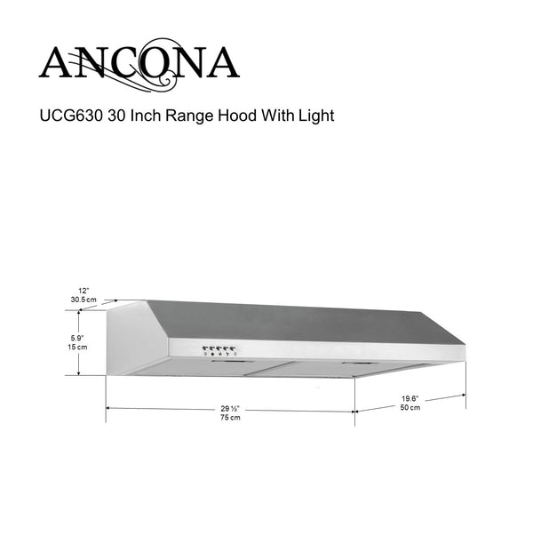 UCG630 30 in. Under Cabinet Range Hood with Light