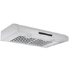 Ancona Slim 30″ 350 CFM Under-Cabinet Range Hood with Auto Night Light in Stainless Steel—AN-1275