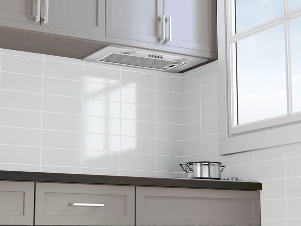 20-in Ducted Stainless Steel Under Cabinet Range Hood Insert