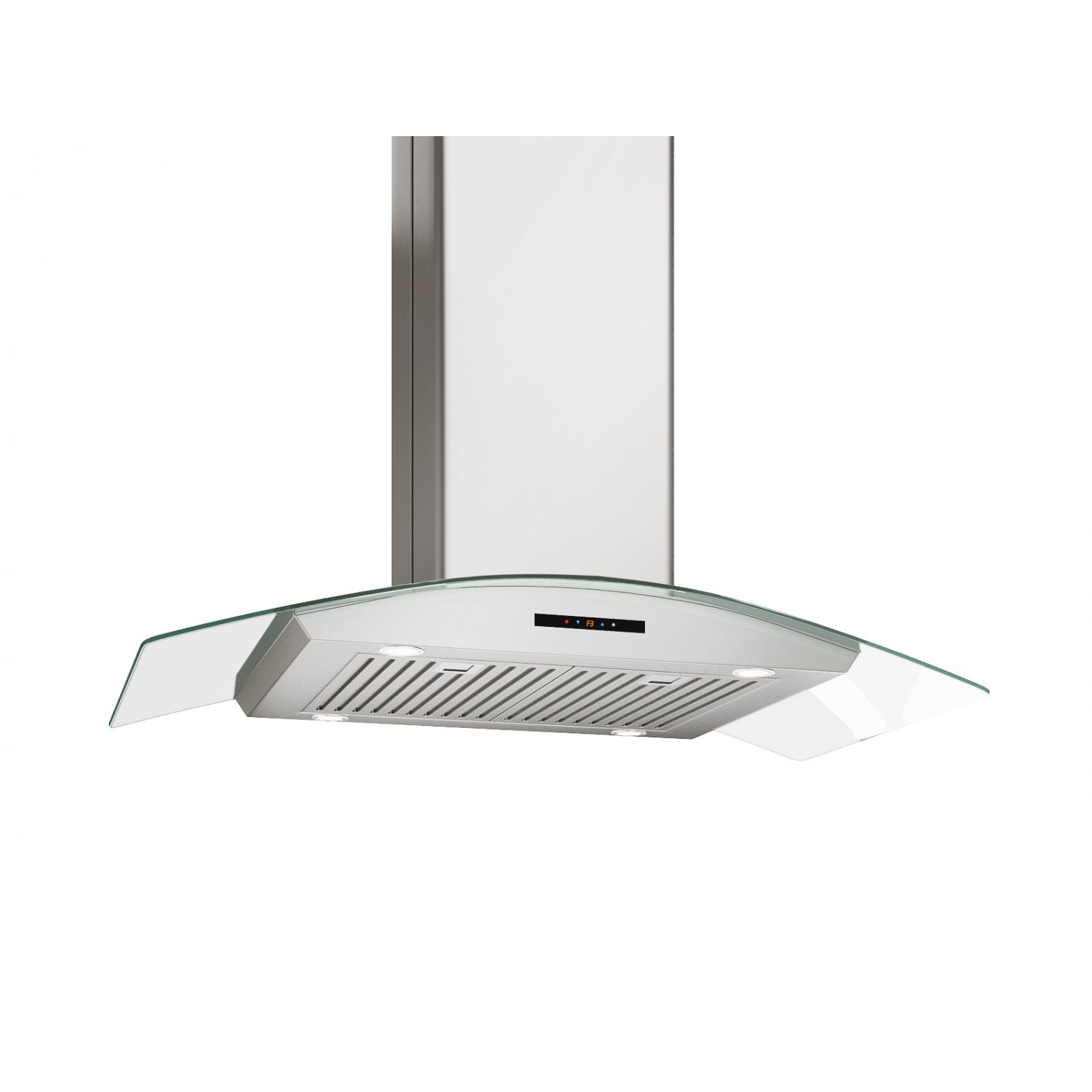 Ancona Elite IGCE636 Glass Canopy Island Mount Range Hood in Stainless Steel