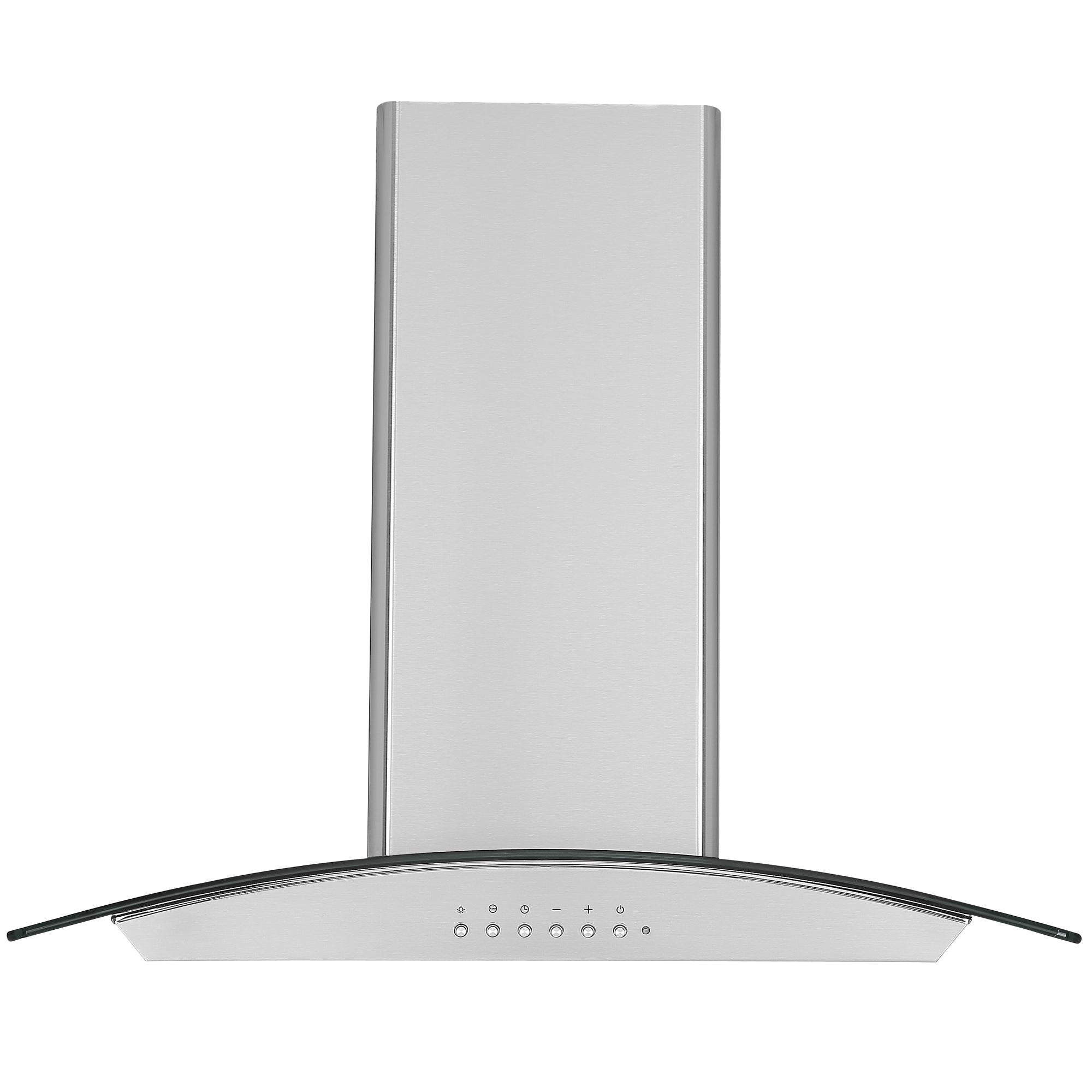 30-inch Convertible Island Glass Canopy Range Hood in Stainless Steel with Auto Night Light