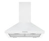 24 in. Convertible Wall Pyramid Range Hood in White