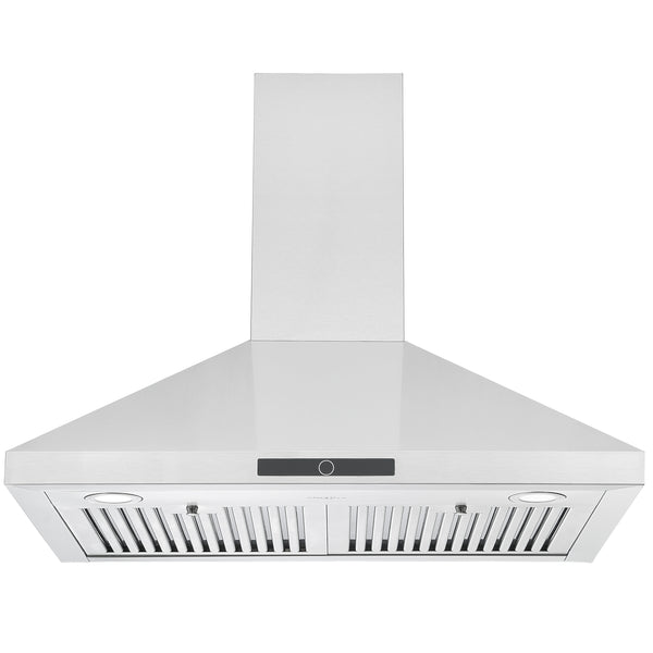 30 in. Convertible Wall-Mounted Pyramid Range Hood in Stainless Steel