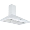 36 in. Convertible Wall-Mounted Pyramid Range Hood in White
