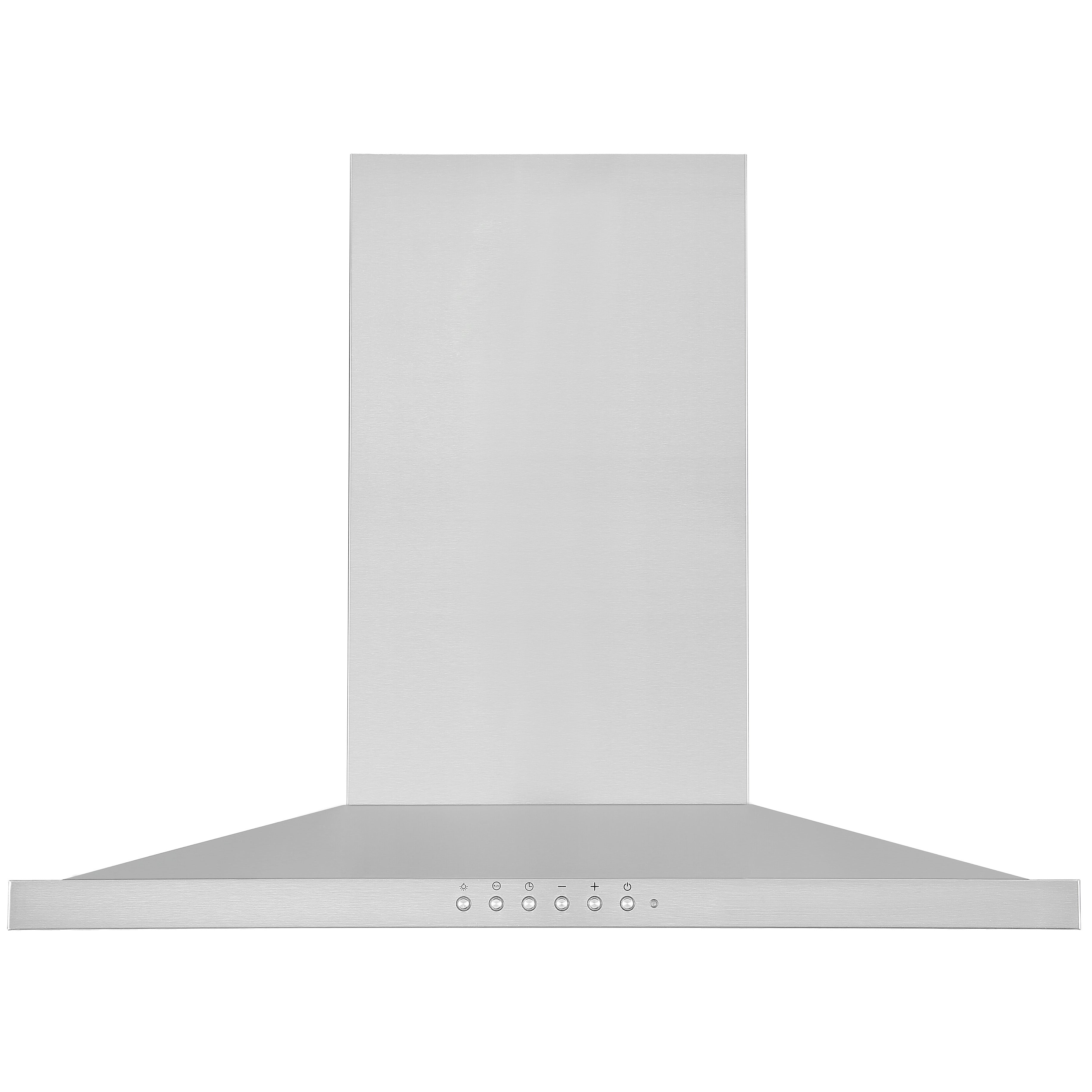 WPL630 30 in. Convertible Wall-Mounted Pyramid Range Hood in Stainless Steel with Night Light Feature