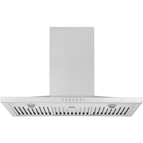 WPL636 36 in. Wall-Mounted Pyramid Range Hood in Stainless Steel with Night Light Feature