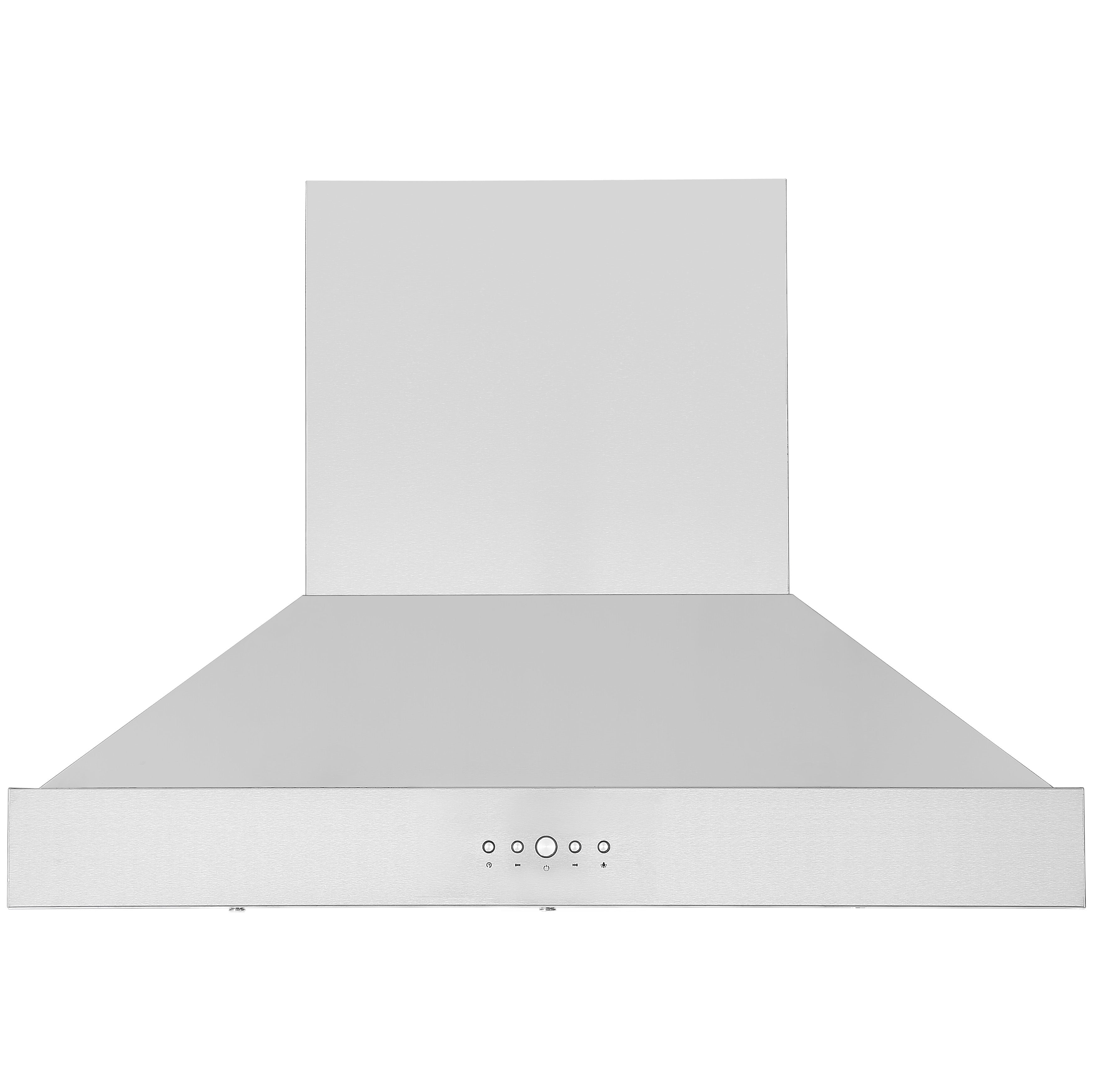 36 in. Pro Series Wall-Mounted Pyramid Range Hood in Stainless Steel