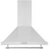 Ancona Vintage Style 24 in. Convertible Wall Pyramid Range Hood in Stainless Steel