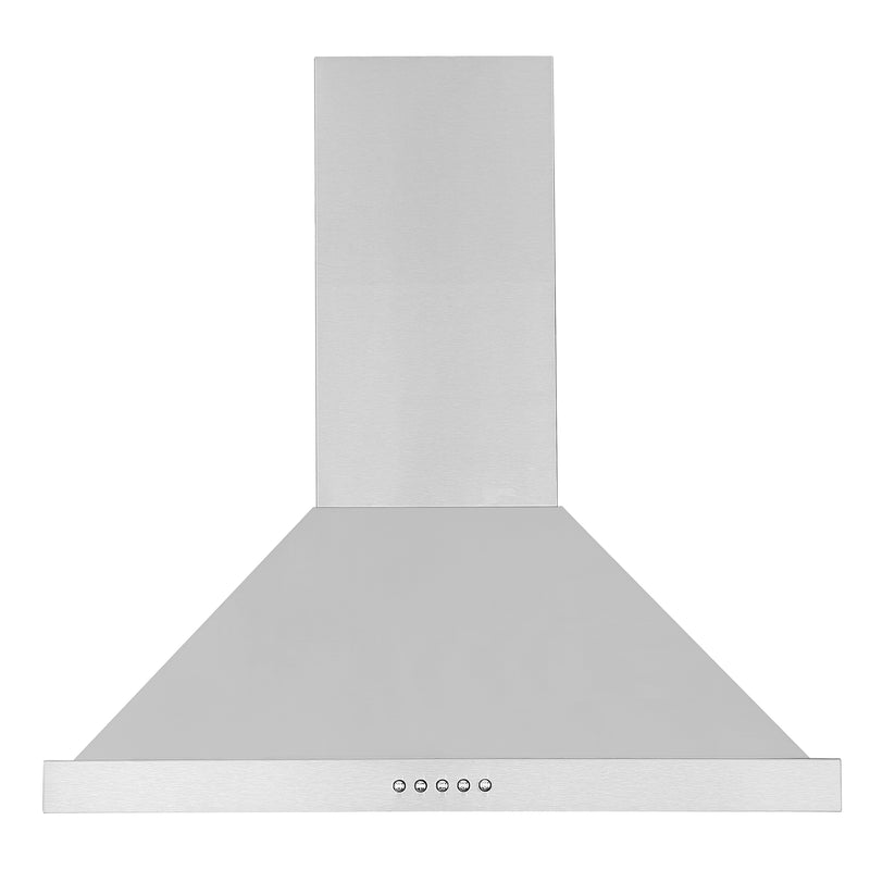 Ancona 24” 280 CFM Convertible Wall Mount Pyramid Range Hood in Stainless Steel