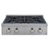 Ancona 2-piece Kitchen Appliance Package with 30" 4-burner Gas Cooktop with 650 CFM Ducted Undercabinet Range Hood