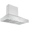 Ancona 2-piece Kitchen Appliance Package with 36" Dual Fuel Range and 600 CFM Wall-Mounted Range Hood in White and Stainless