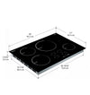 Radiant 30 in. Induction Cooktop with 4 Burners with individual Boost function