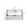 Prestige Series Undermount Farmhouse Apron Front Stainless Steel 30 in. Single Bowl Handmade Sink with Grid and Strainer