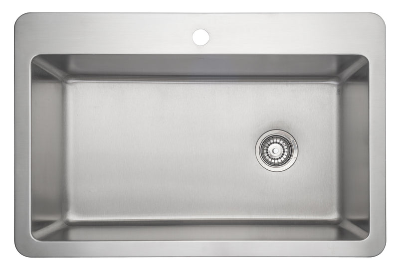 Valencia Series Dual-Mount Single Bowl Kitchen Sink