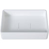 Ancona Holbrook Bathroom Vessel Sink in White with Argenta Single Hole Vessel Bathroom Faucet in Brushed Champagne Gold