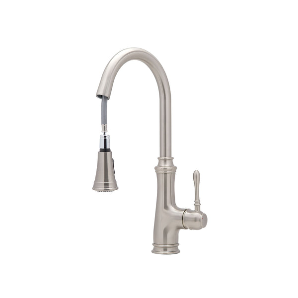 Villa Single Handle Pull-out Kitchen Faucet in Brushed Nickel