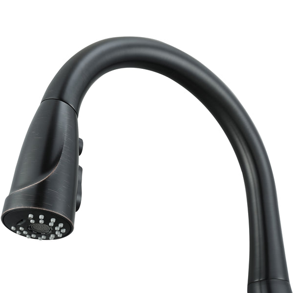 Eliya Single Handle Pull-Down Kitchen Faucet in Oil Rubbed Bronze Finish
