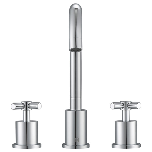Prima 3 Widespread Double Handle Bathroom Faucet