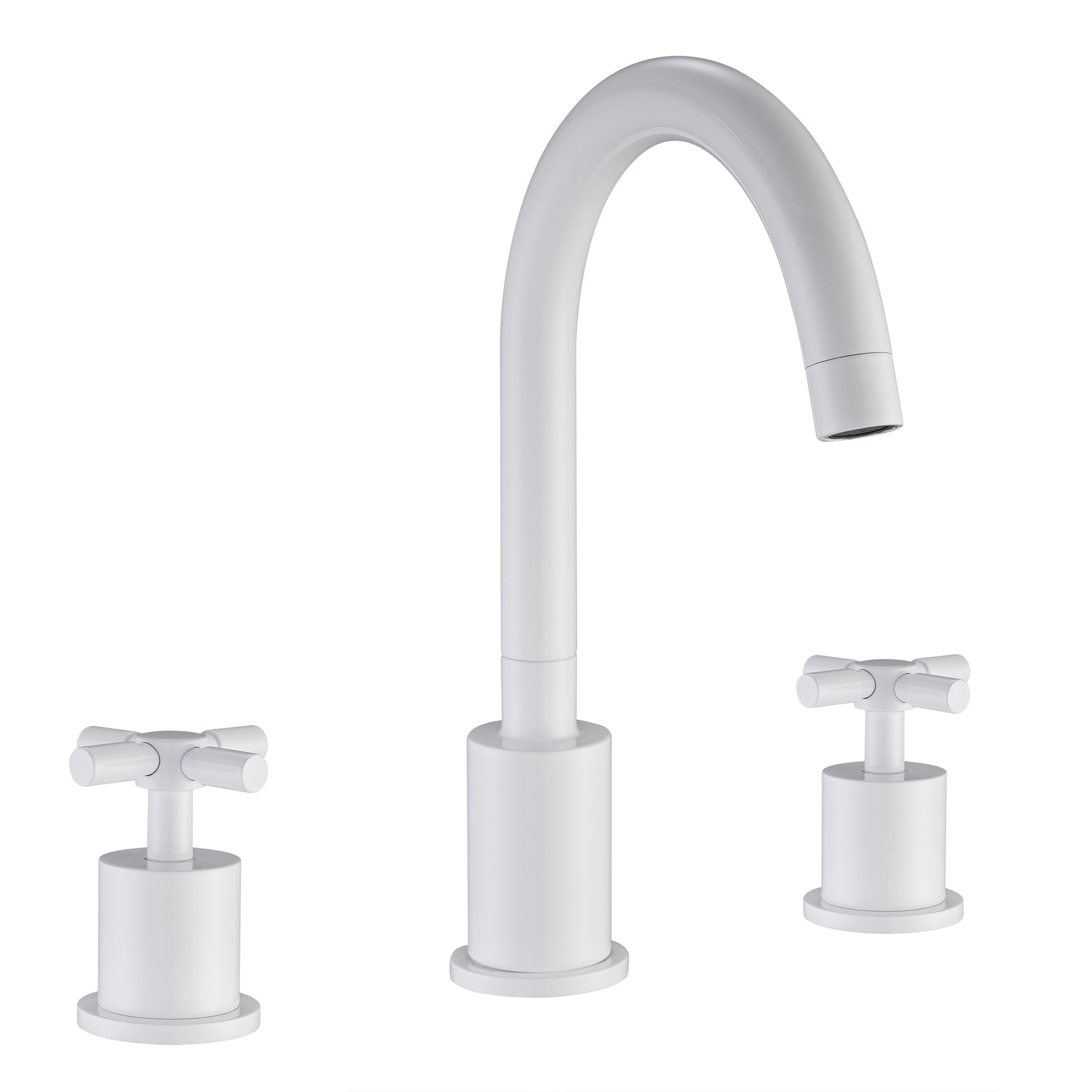 Prima 3 Series White Bathroom Faucet
