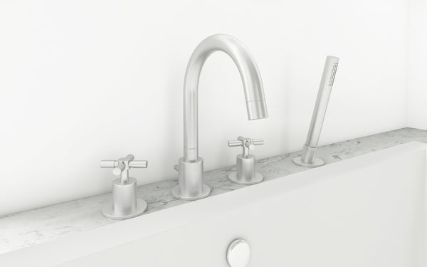 Ancona Prima 4 Colori Series Bathroom Tub Faucet in Brushed Nickel