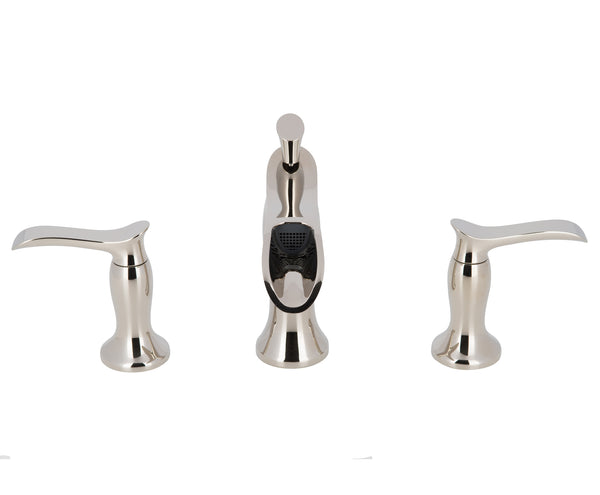 Eleganzia Series Widespread Polished Nickel Bathroom Faucet