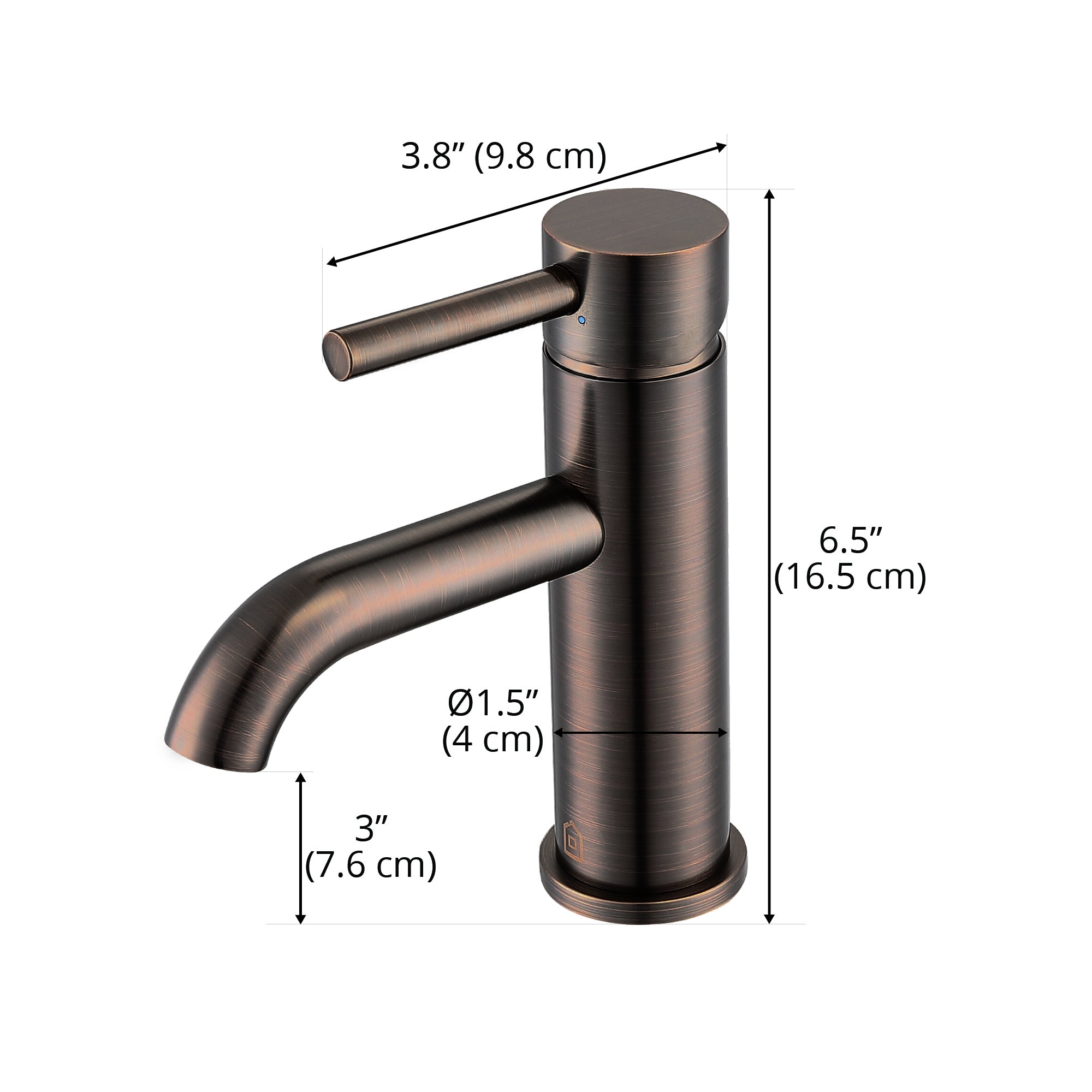 Ancona Valencia Single Handle Bathroom Faucet in Oil Rubbed Bronze