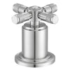 Ancona Uomo Widespread Cross Handle 3-Hole Bathroom Faucet in Brushed Nickel