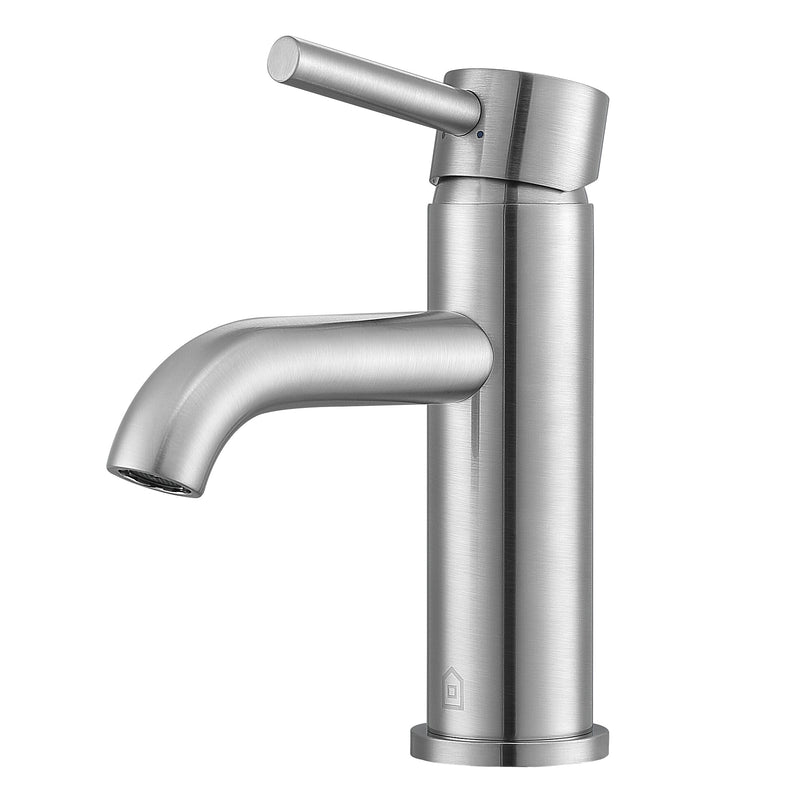 Valencia Series Single Lever Bathroom Faucet in Brushed Nickel