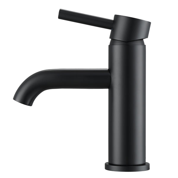 Valencia Series Single Lever Bathroom Faucet in Matte Black