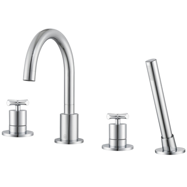 Ava Two Handle Roman Tub Faucet in Chrome