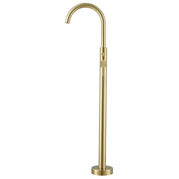 Ancona Nero Freestanding Bathtub Faucet in Brushed Champagne Gold