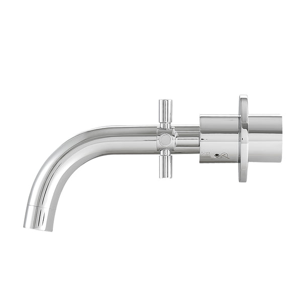 Ancona Prima Two Handle Wall Mounted Bathroom Faucet in Chrome