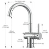 Ancona Aria Single-Handle Bathroom Faucet with Chrome Finish