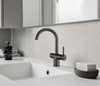 Ancona Aria Single-Handle Bathroom Faucet in Matte Black