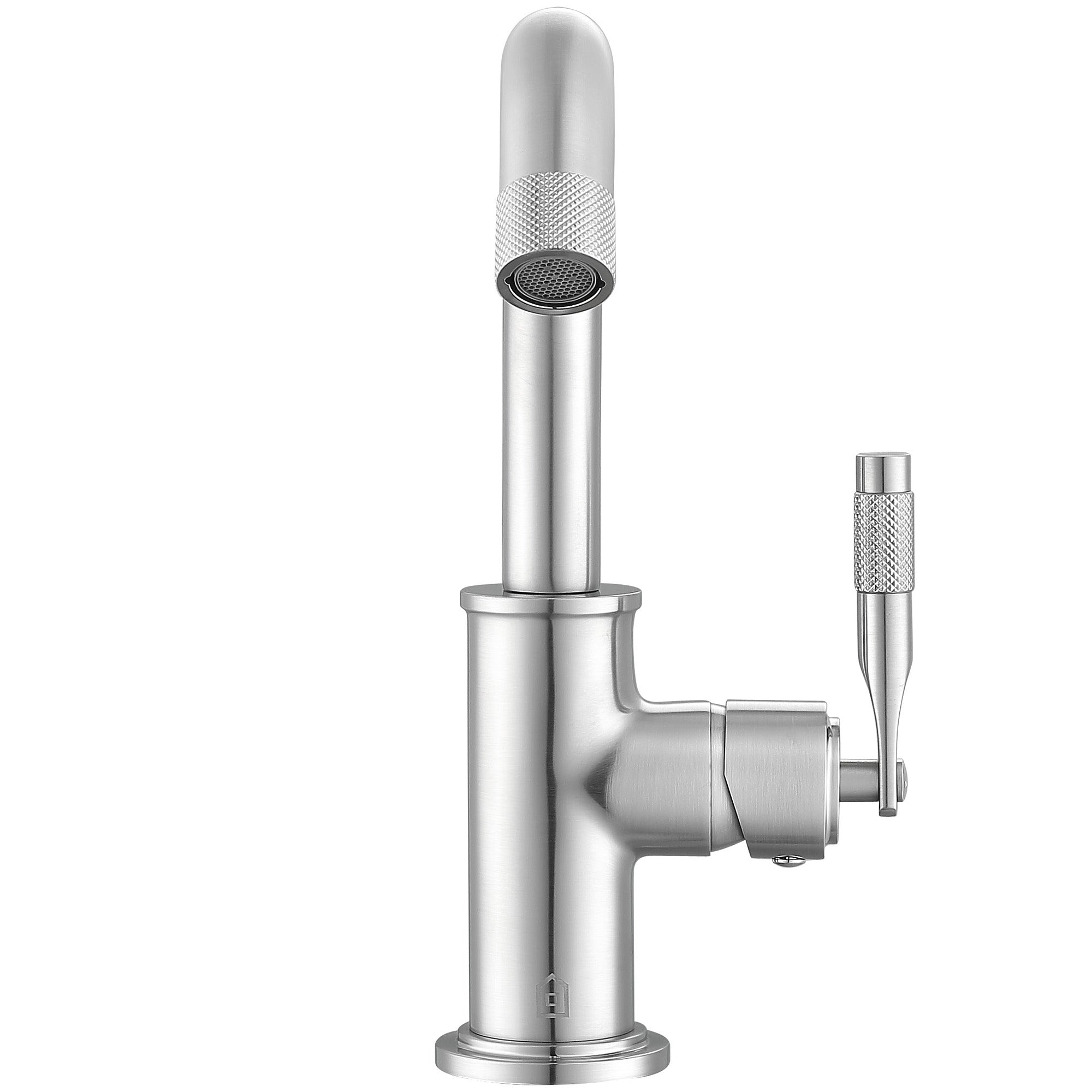 Ancona Industria Series Single Lever Bathroom Faucet in Brushed Nickel