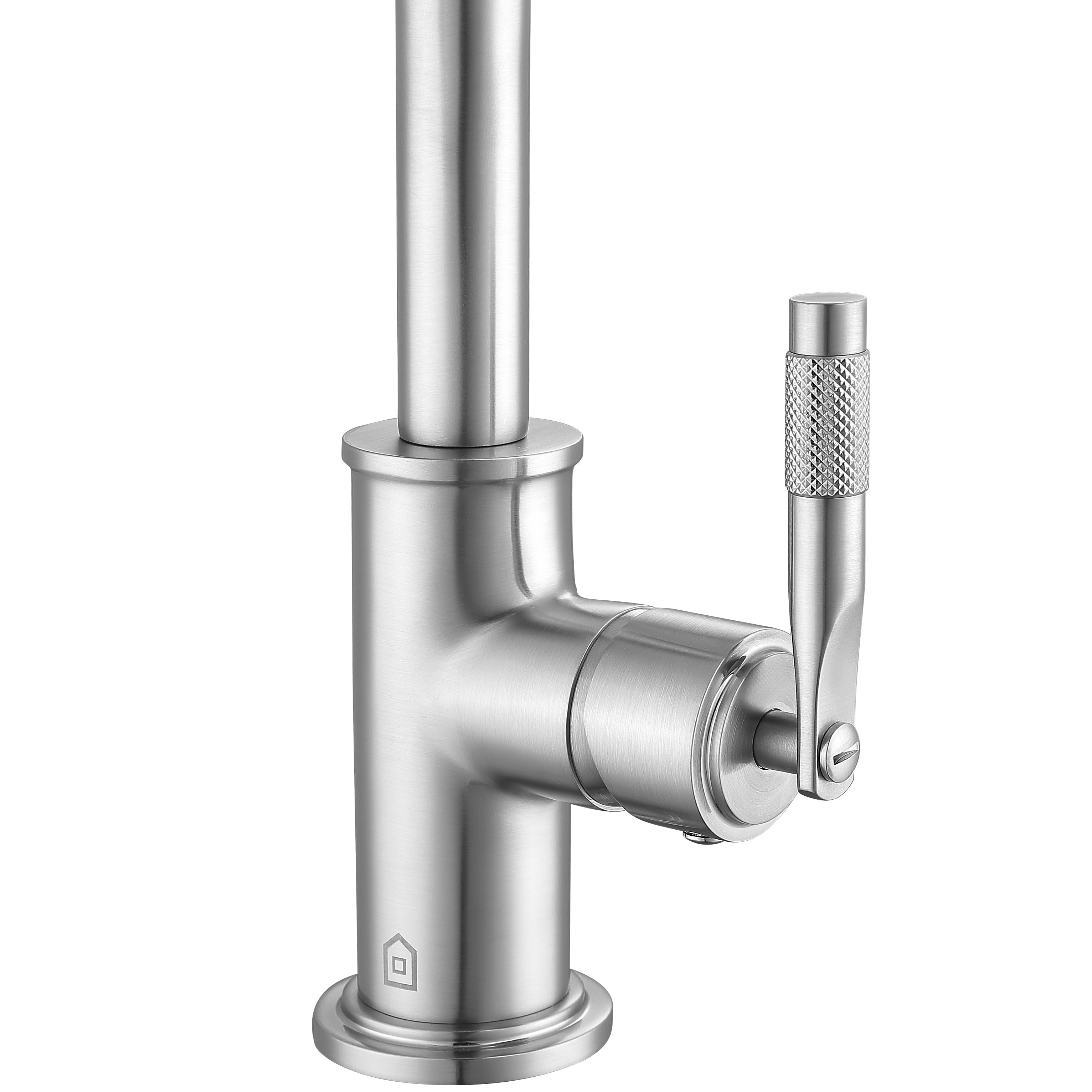 Ancona Industria Series Single Lever Bathroom Faucet in Brushed Nickel