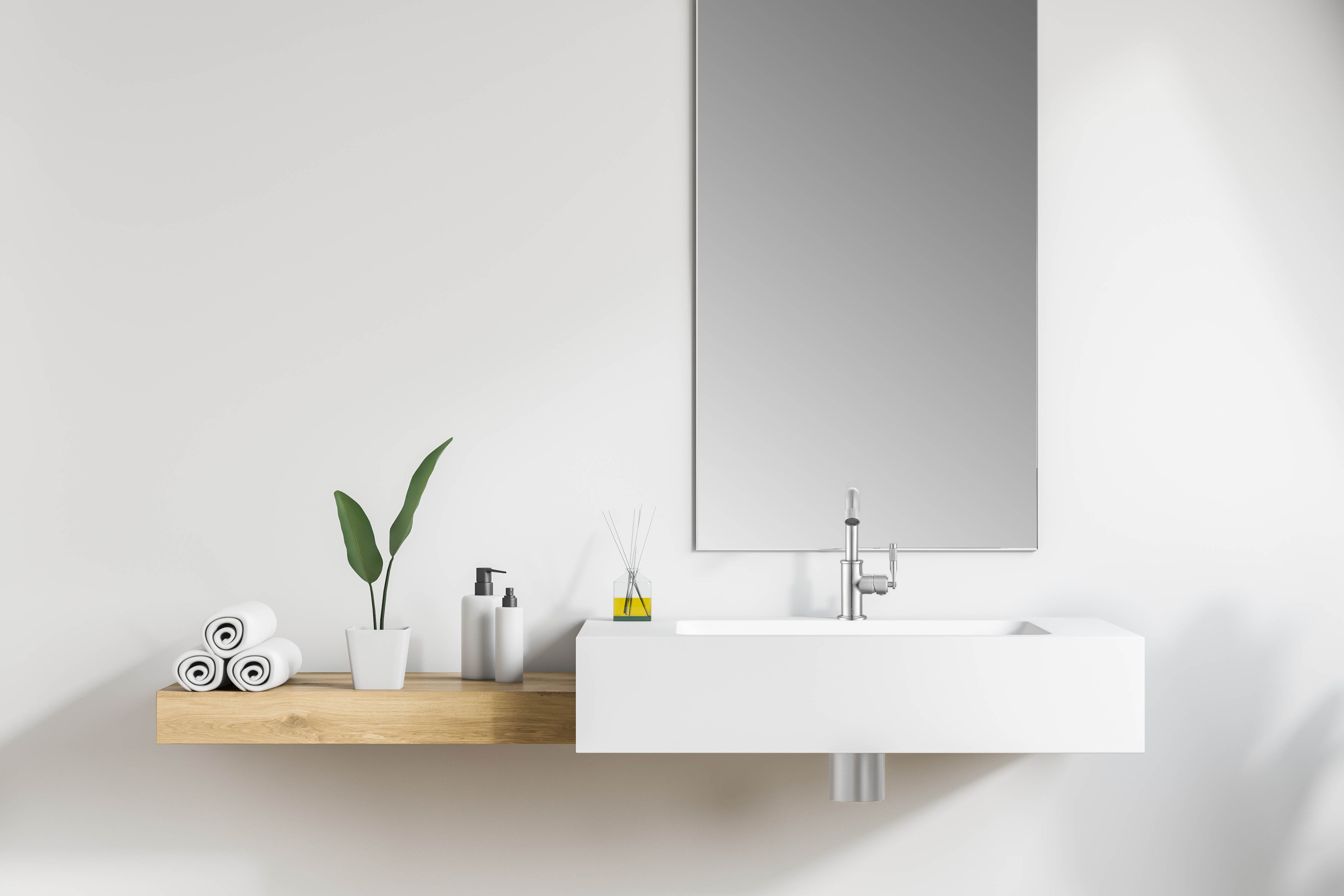 Ancona Industria Series Single Lever Bathroom Faucet in Brushed Nickel