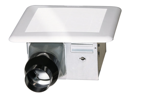 Brezza bathroom fan 4 in. or 3 in. duct with reducer