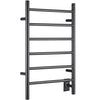 Ancona Comfort 6 Wall Mount Plug-In and Hardwire Towel Warmer in Matte Black