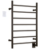 Ancona Comfort 7-Bar Hardwired Towel Warmer with Countdown Timer in Oil Rubbed Bronze