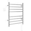 Ancona Prestige Dual 8-Bar Hardwired and Plug-in Towel Warmer in Polished Stainless Steel with WiFi Timer
