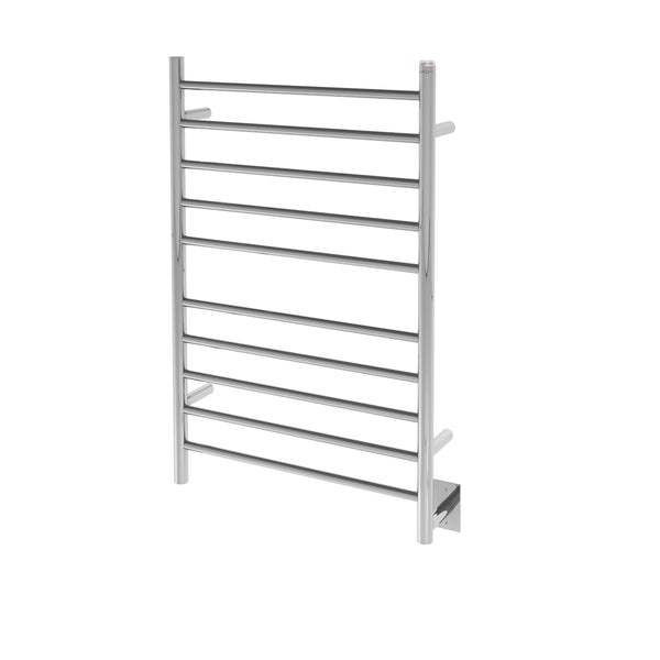Comfort Dual 10-Bar Hardwired and Plug-in Towel Warmer in Polished Stainless Steel