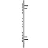 Lustra Dual 12 Curved Bar Hardwired and Plug-in Towel Warmer in Polished Stainless Steel with Wifi Wall Timer