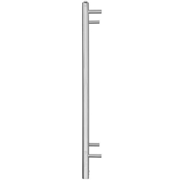 Prima Dual XL 12-Bar Hardwired and Plug-in Electric Towel Warmer in Polished Stainless Steel