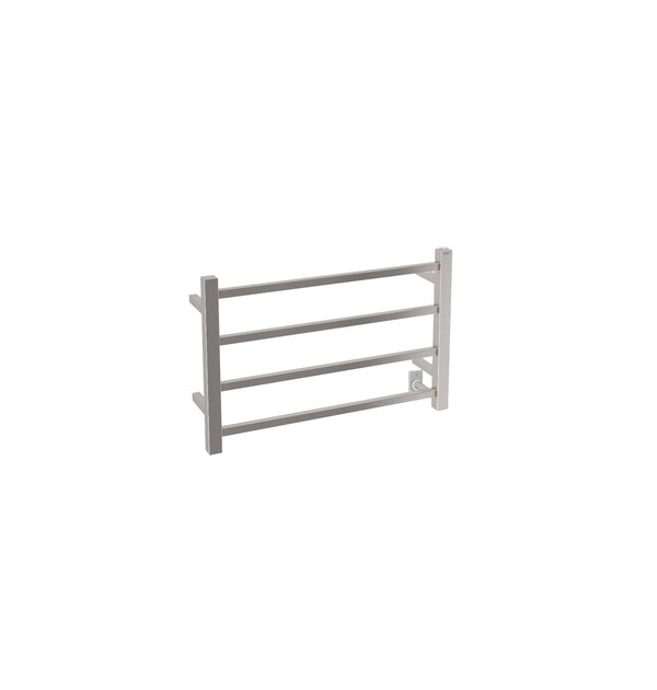 Gala Dual 4-Bar Hardwired and Plug-in Towel Warmer in Brushed Stainless Steel