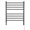 Prestige OBT 8-Bar Wall Mounted Towel Warmer with Integrated On-Board Timer in Matte Black