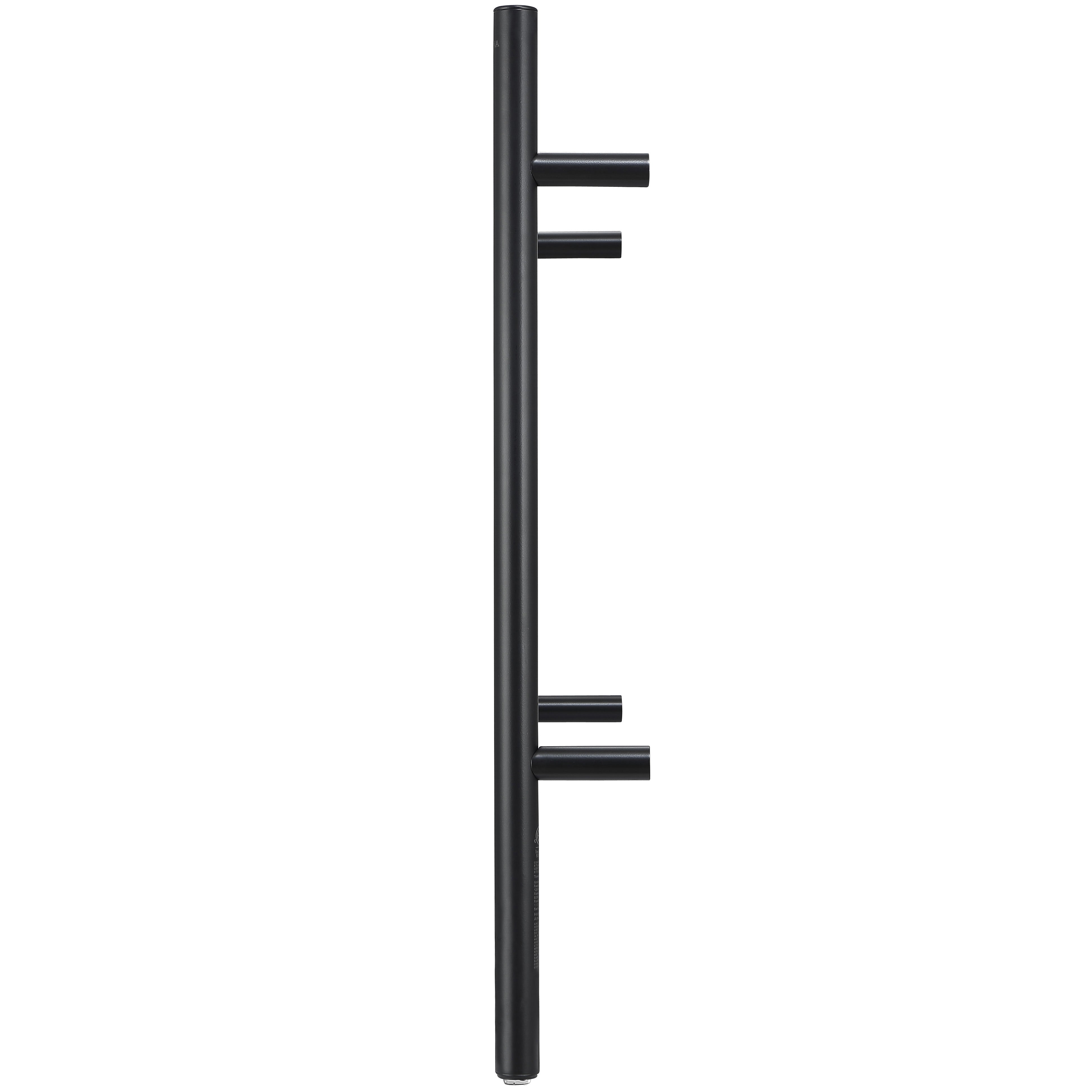 Prestige OBT 8-Bar Wall Mounted Towel Warmer with Integrated On-Board Timer in Matte Black