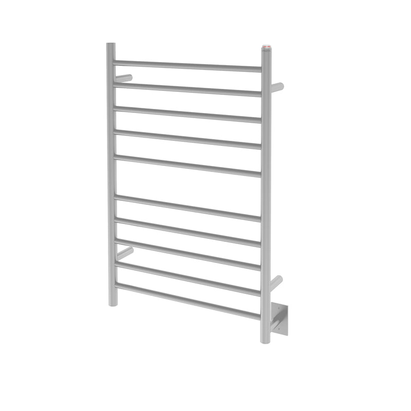 Comfort Dual 10-Bar Hardwired and Plug-in Towel Warmer in Brushed Stainless Steel